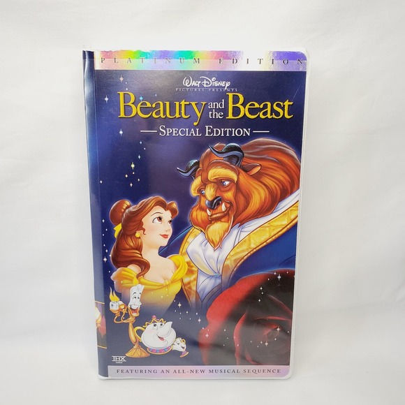ON SALE! Platinum Disney Beauty & the Beast Special Edition VHS w/ Extras - Picture 3 of 11